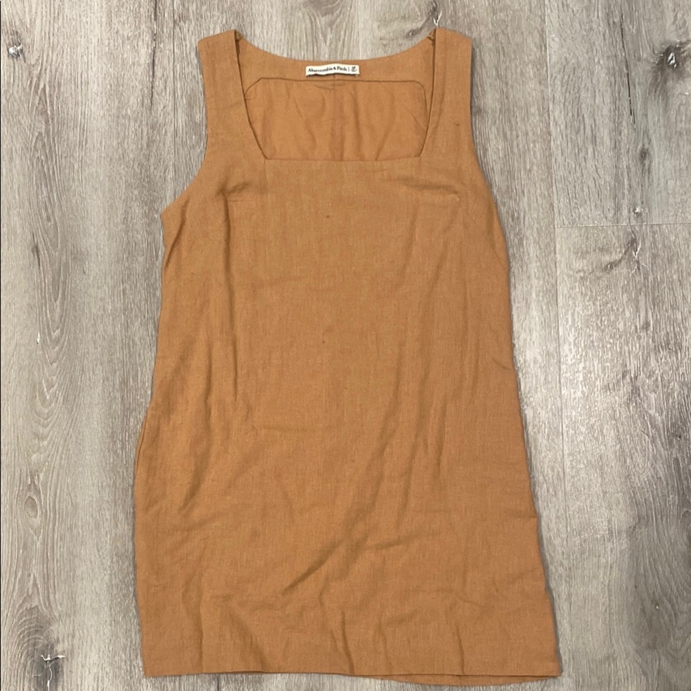 Abercrombie and Fitch Tan/Burnt Orange Sleeveless Dress